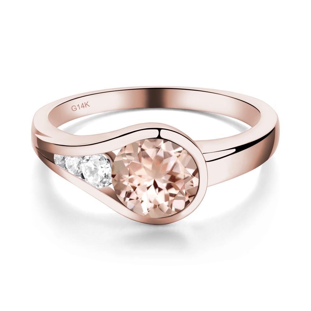 Morganite Rupert's Drop Ring - LUO Jewelry #metal_14k rose gold