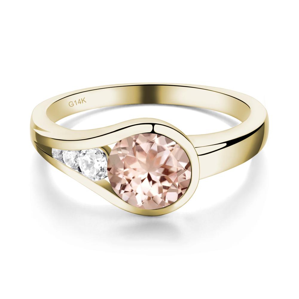 Morganite Rupert's Drop Ring - LUO Jewelry #metal_14k yellow gold