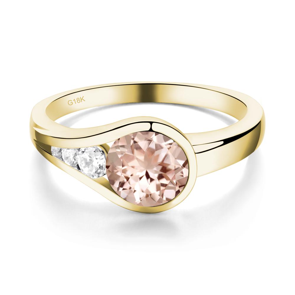 Morganite Rupert's Drop Ring - LUO Jewelry #metal_18k yellow gold