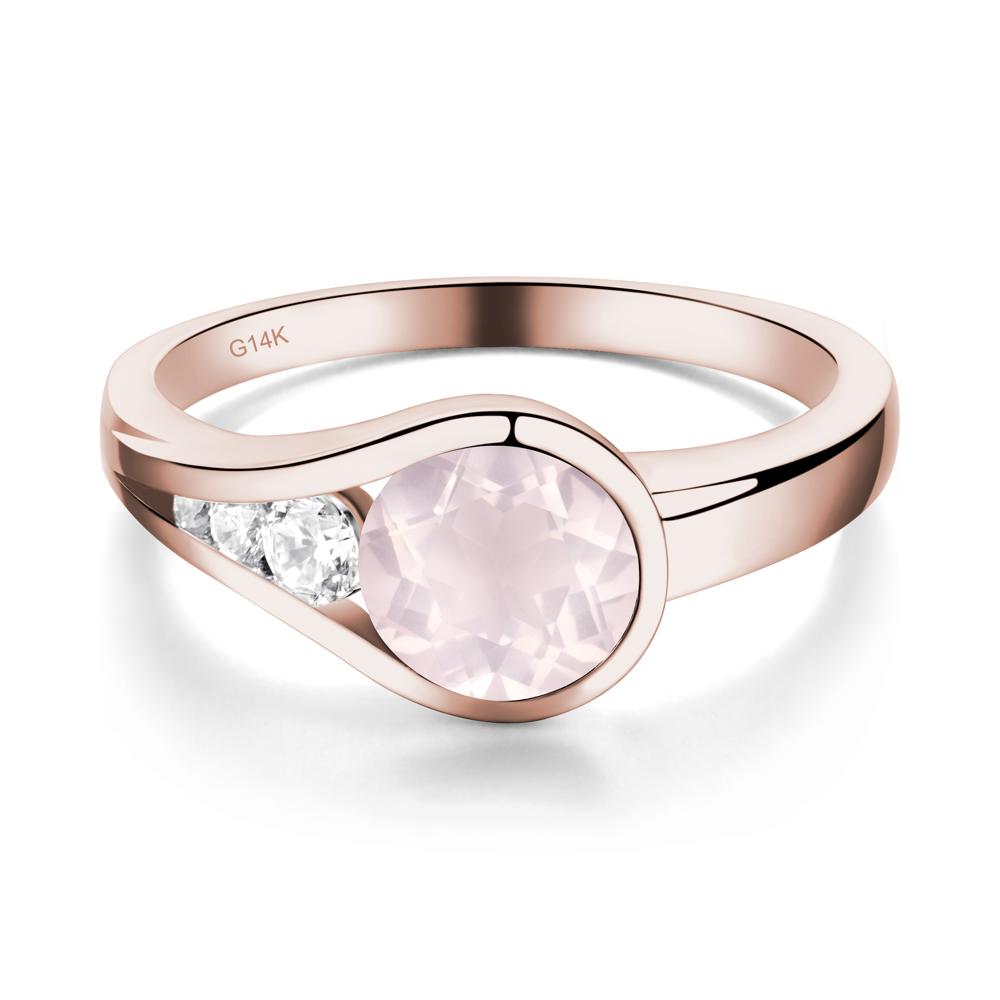 Prince Rupert's Drop Rose Quartz Ring - LUO Jewelry #metal_14k rose gold