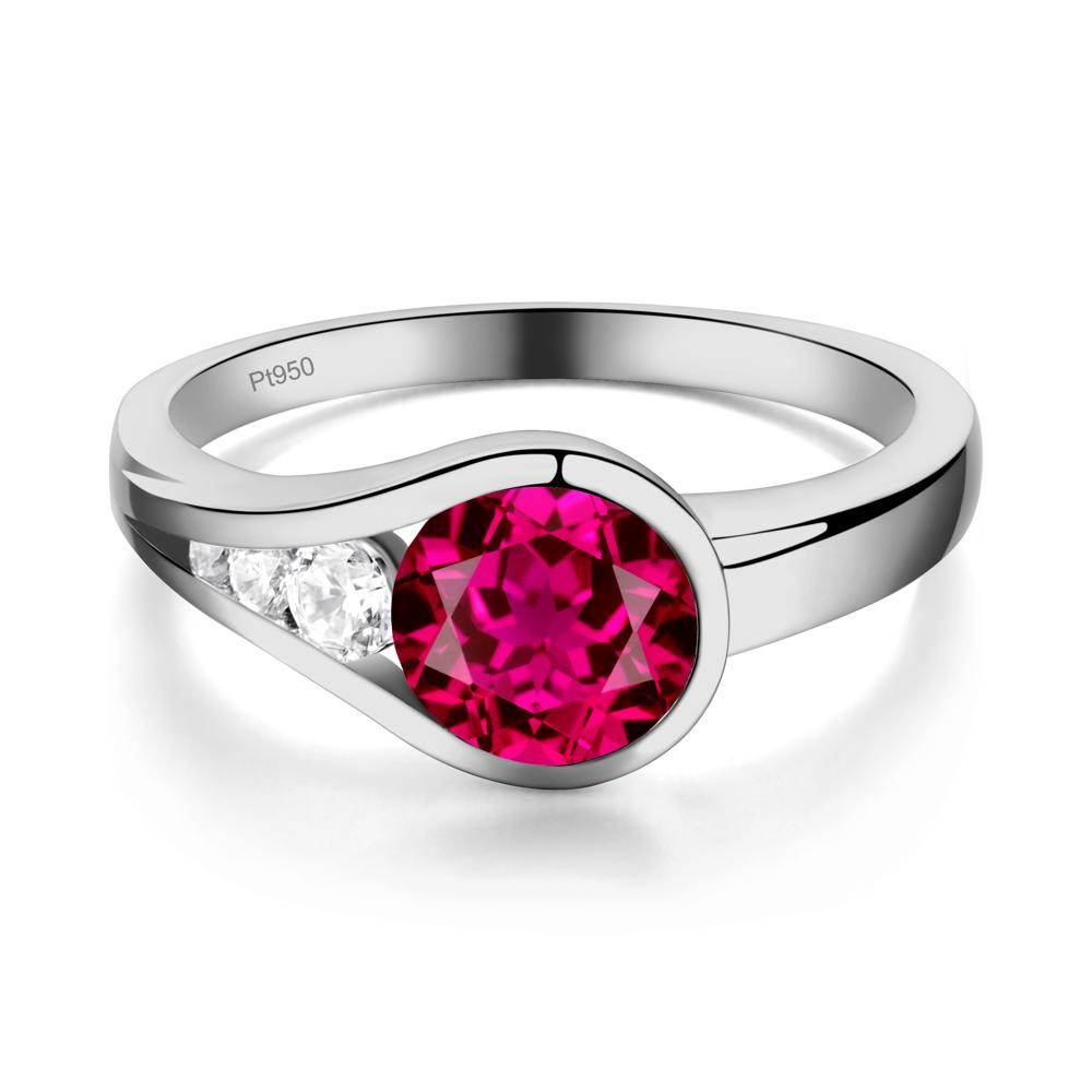 Prince Rupert's Drop Ruby Ring - LUO Jewelry #metal_platinum