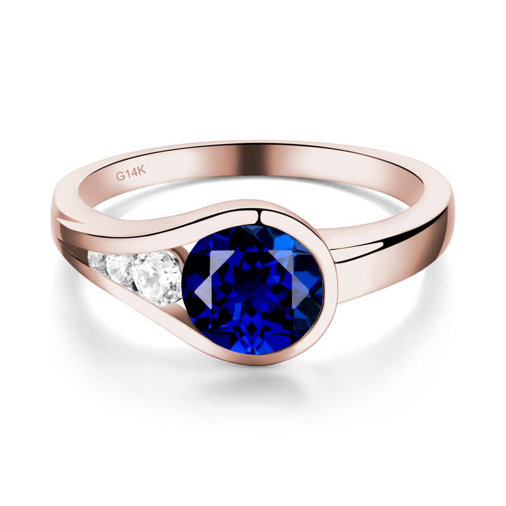 Sapphire Rupert's Drop Ring - LUO Jewelry #metal_14k rose gold