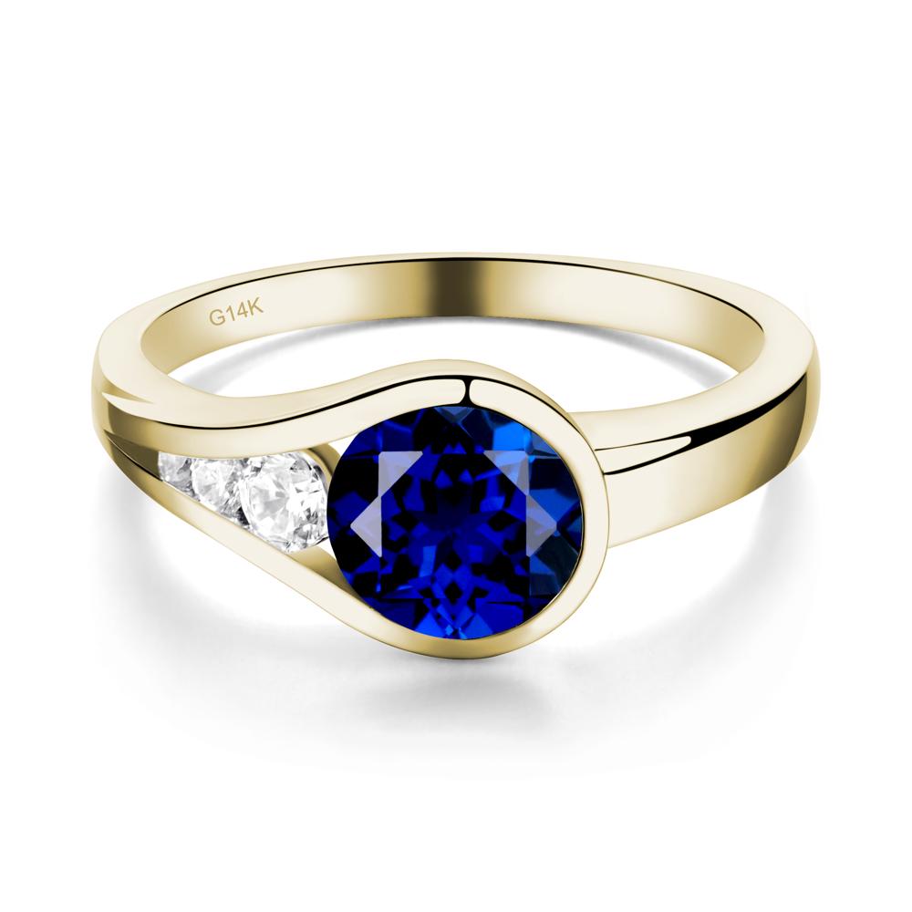 Sapphire Rupert's Drop Ring - LUO Jewelry #metal_14k yellow gold