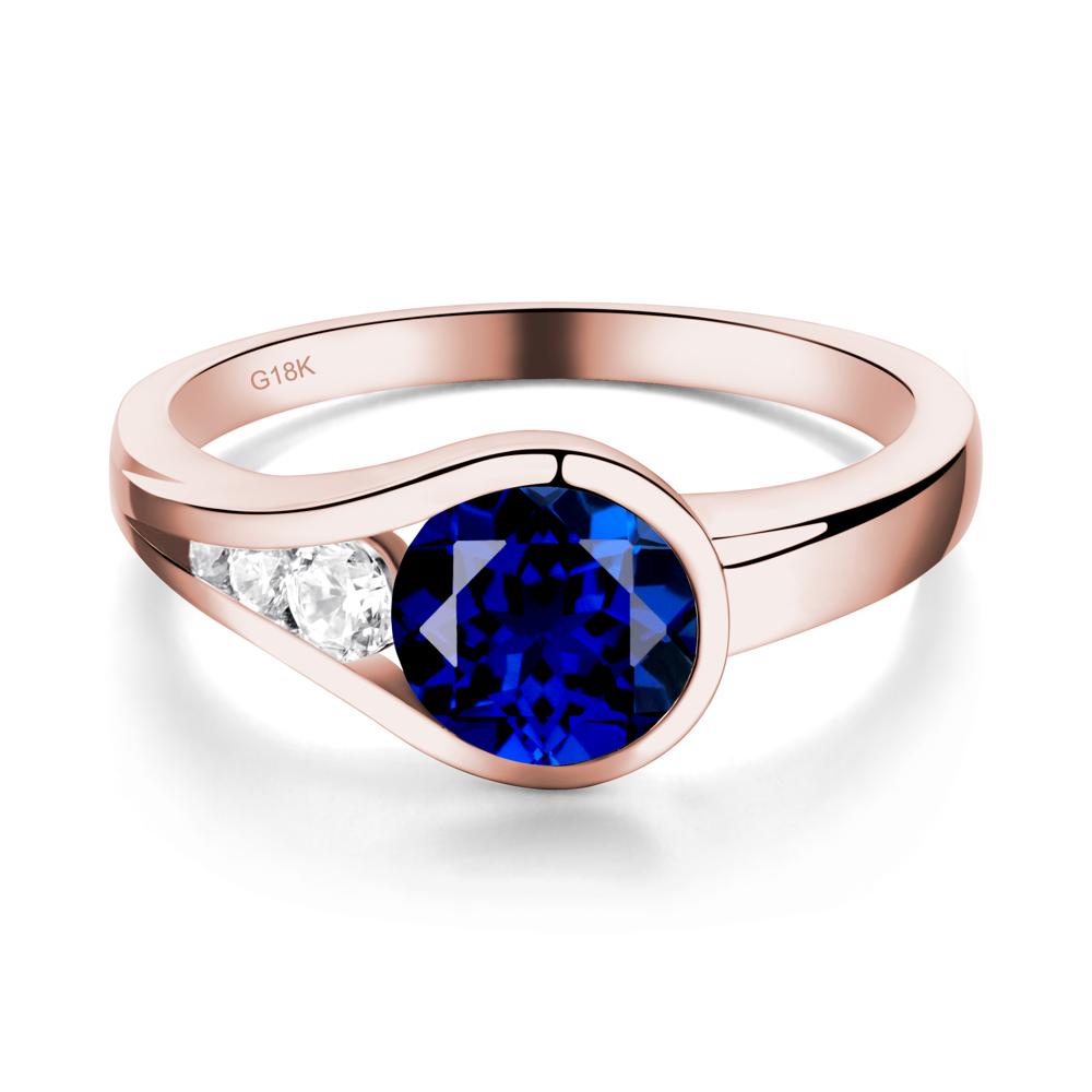 Sapphire Rupert's Drop Ring - LUO Jewelry #metal_18k rose gold