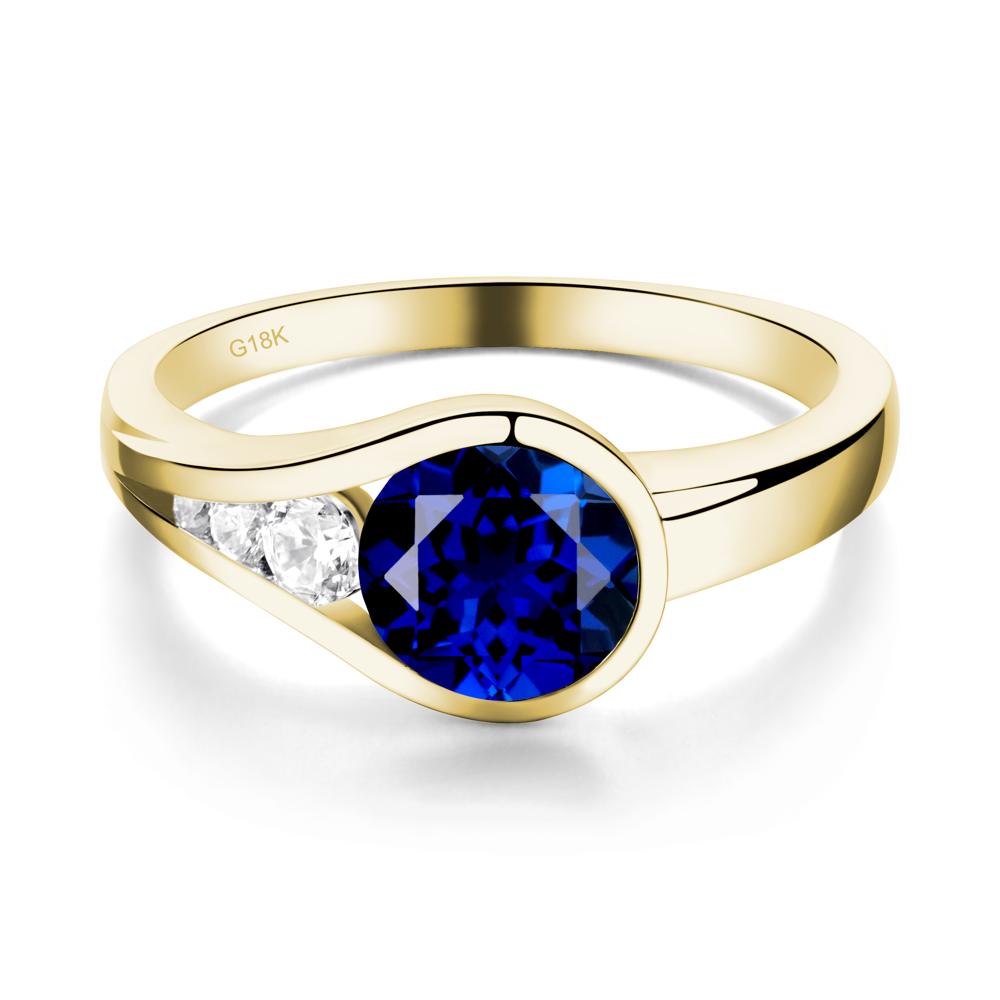 Sapphire Rupert's Drop Ring - LUO Jewelry #metal_18k yellow gold