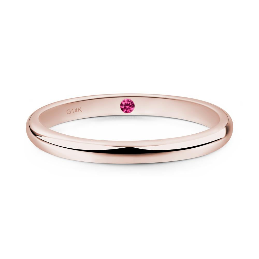 Hidden Ruby Ring - LUO Jewelry #metal_14k rose gold