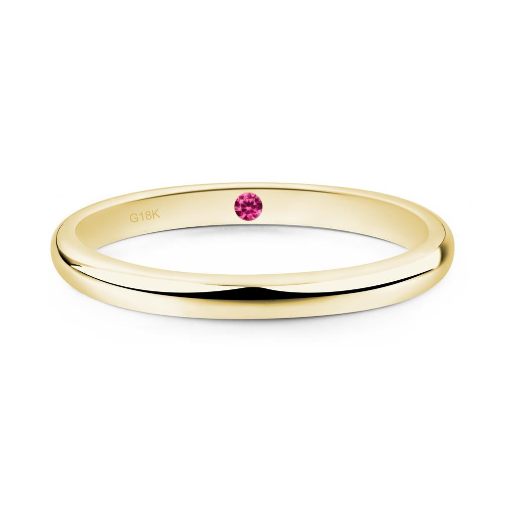 Hidden Ruby Ring - LUO Jewelry #metal_18k yellow gold