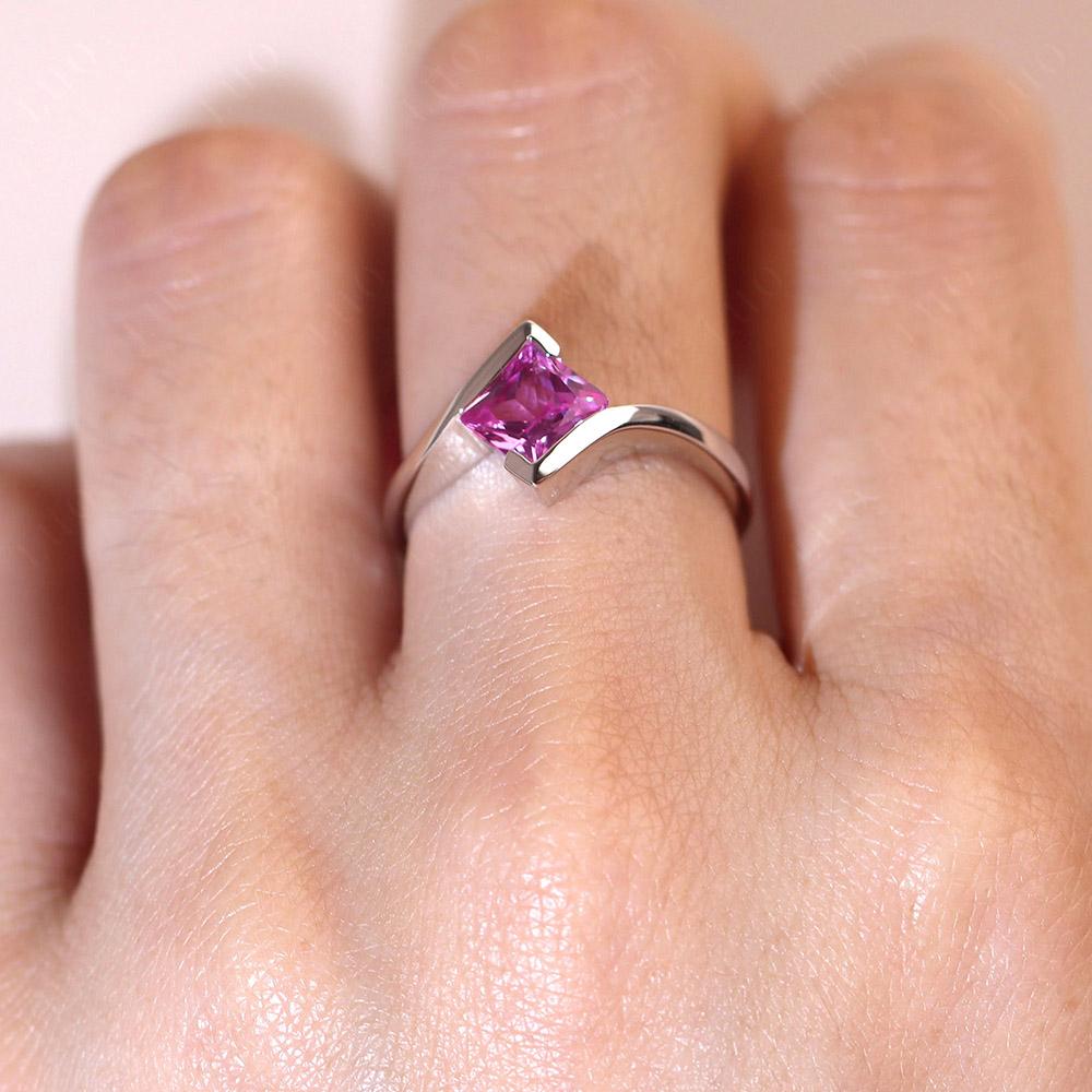 925/18K PINK SAPPHIRE popular SET SIZE 6