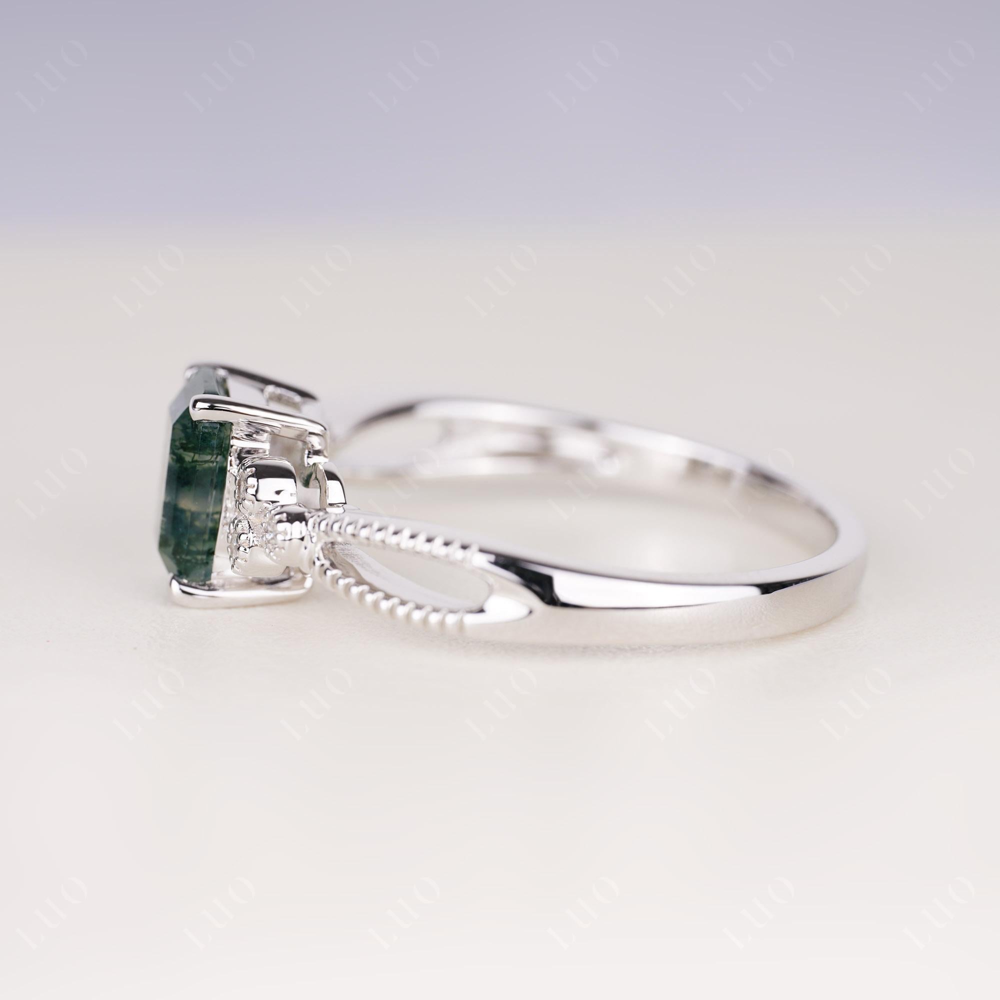 Antique Moss Agate Ring | LUO Jewelry