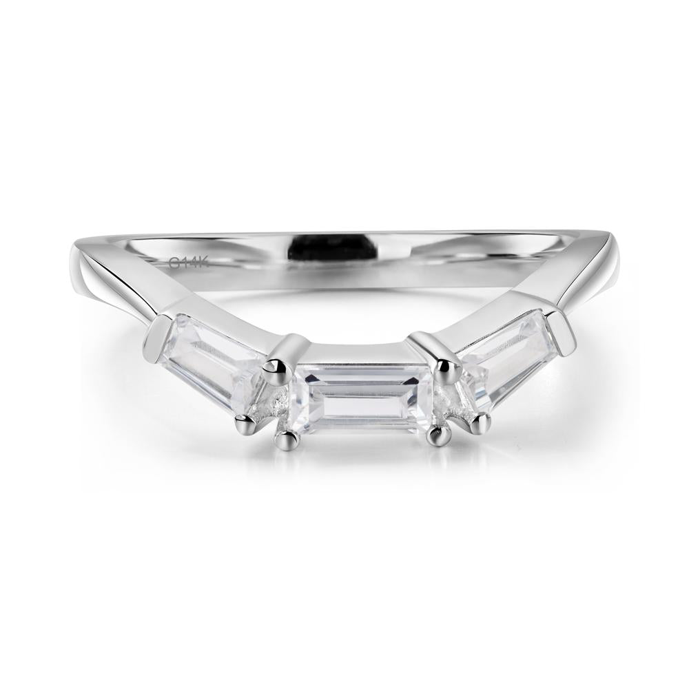 Swiss Blue Topaz Emerald Cut Baguette Ring - LUO Jewelry #metal_xxxxx