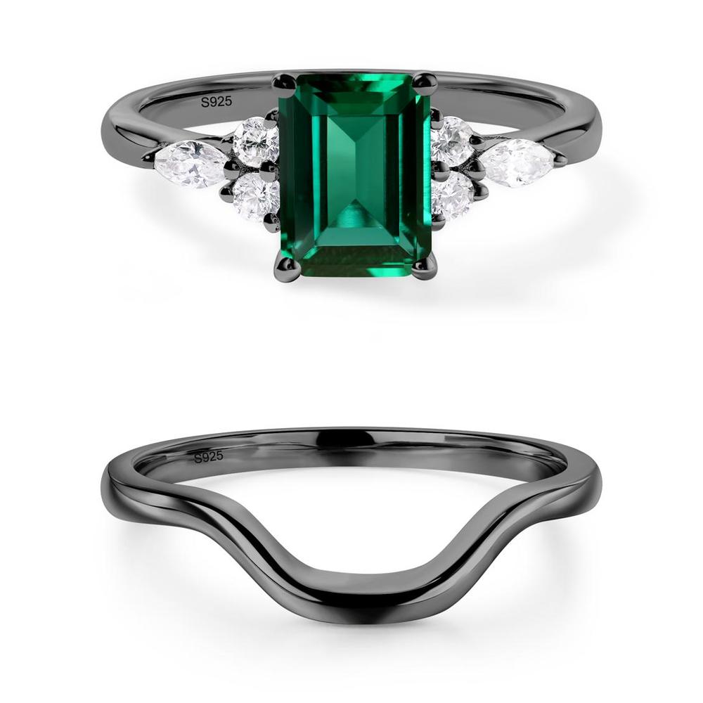 Simple Emerald Cut Emerald Ring - LUO Jewelry #metal_xxxxx