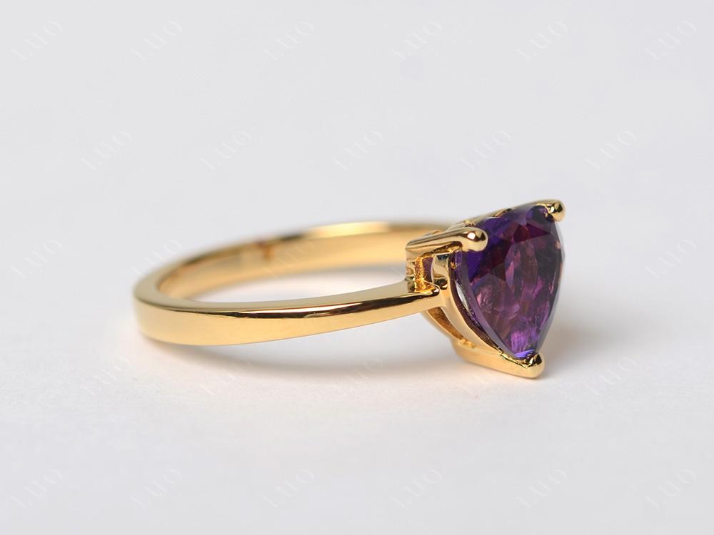 Heart Cut Amethyst Ring - LUO Jewelry 