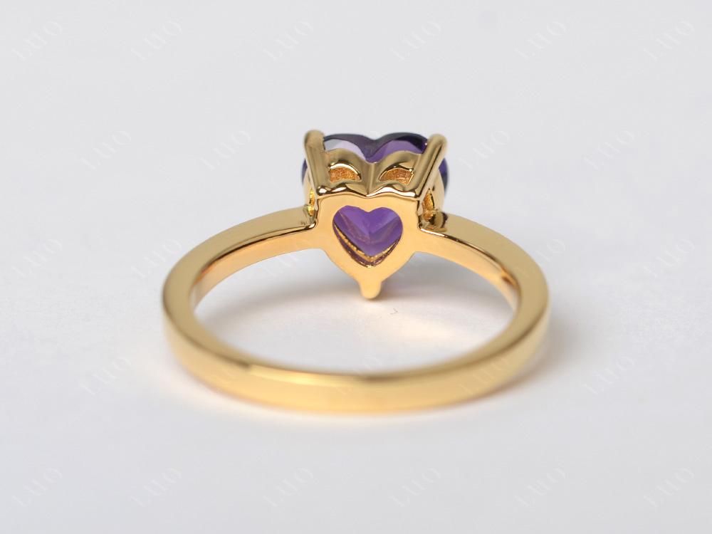 Heart Cut Amethyst Ring - LUO Jewelry 