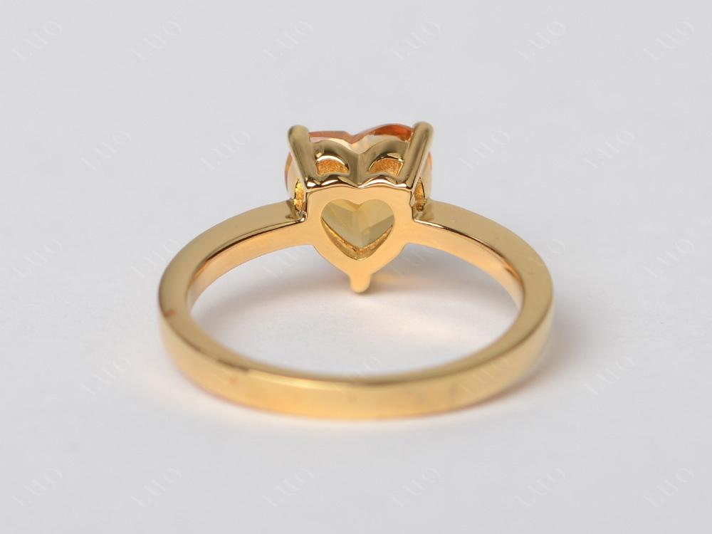 Heart Cut Citrine Ring - LUO Jewelry 