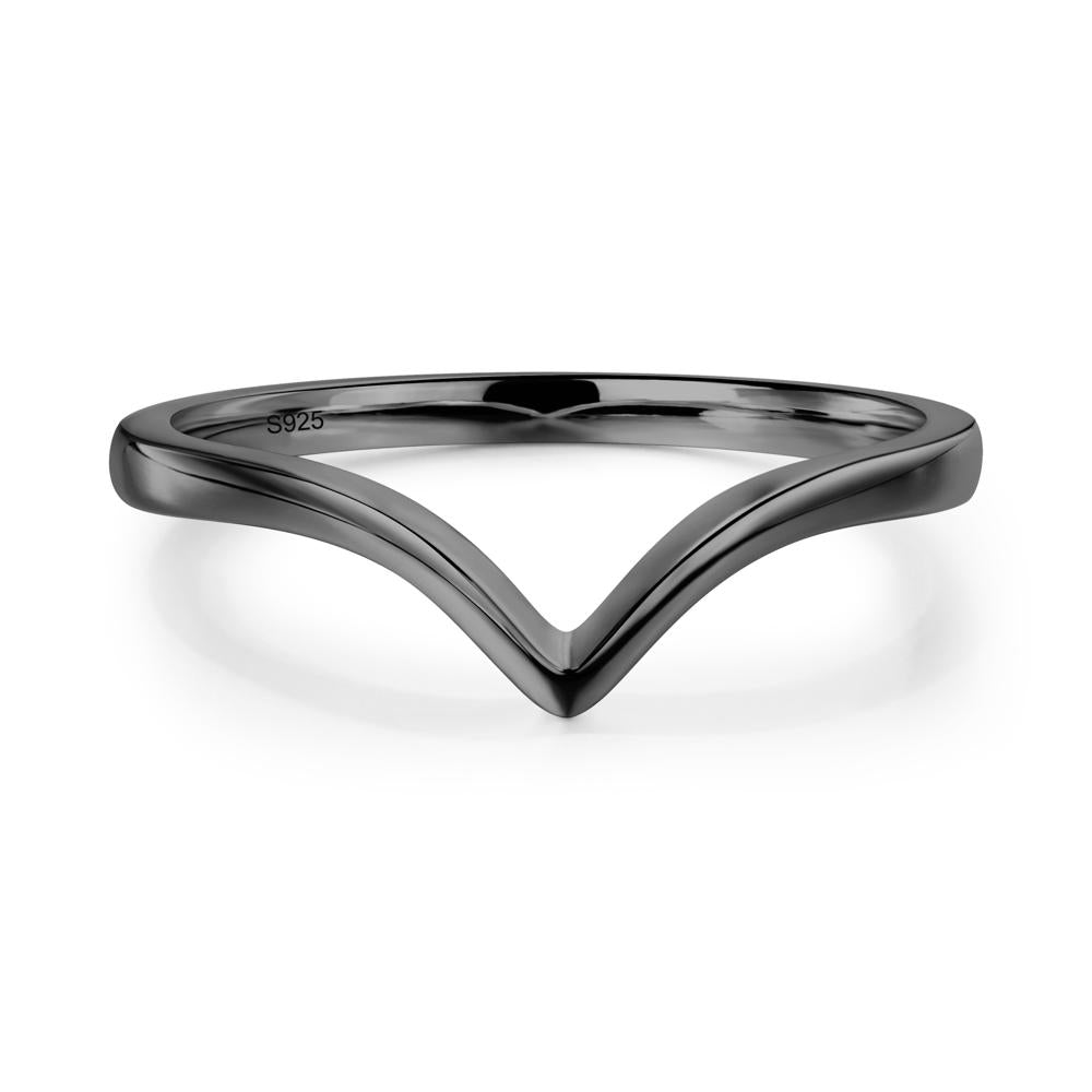 Heart Shaped Black Spinel Solitaire Ring - LUO Jewelry #metal_xxxxx