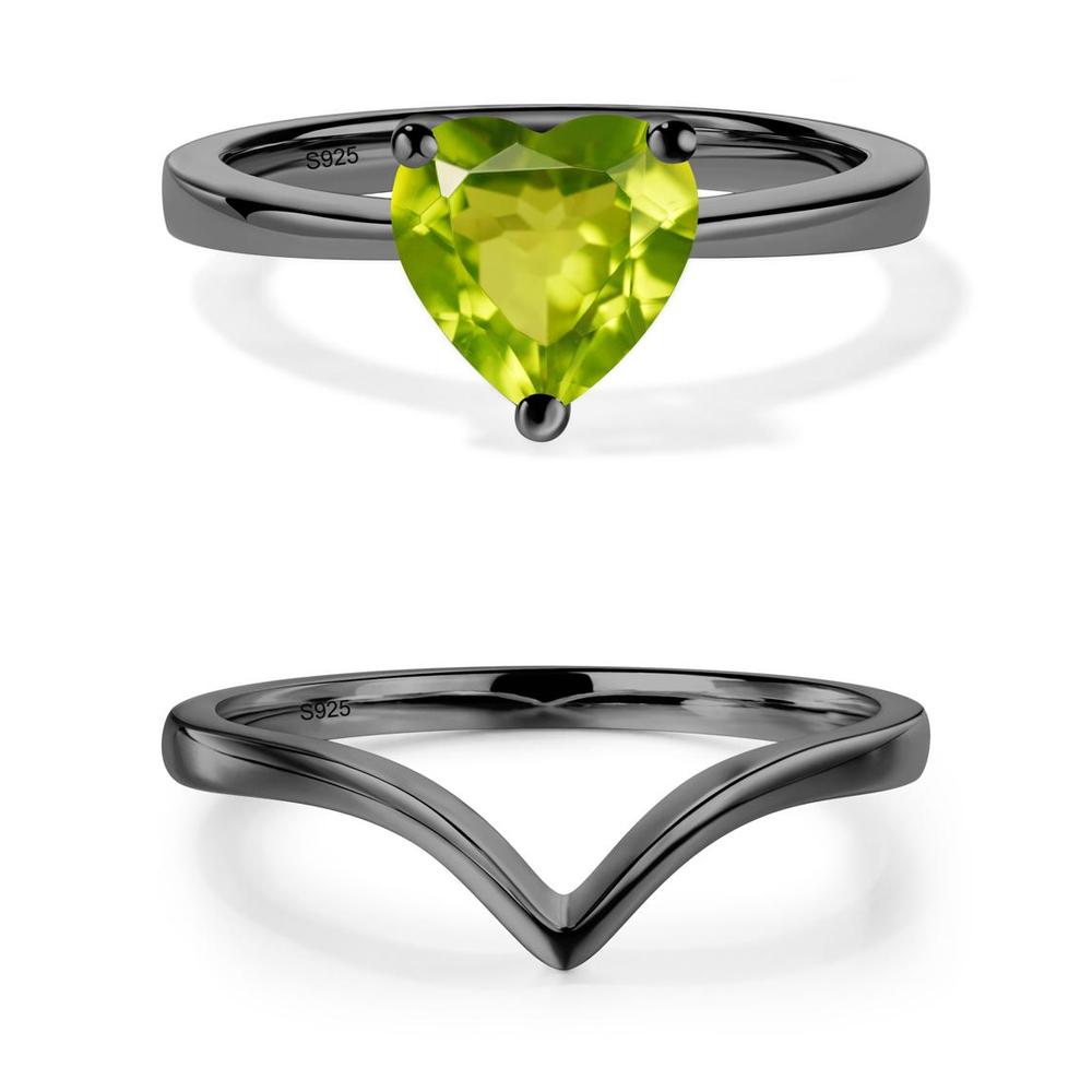 Heart Cut Peridot Ring - LUO Jewelry #metal_xxxxx