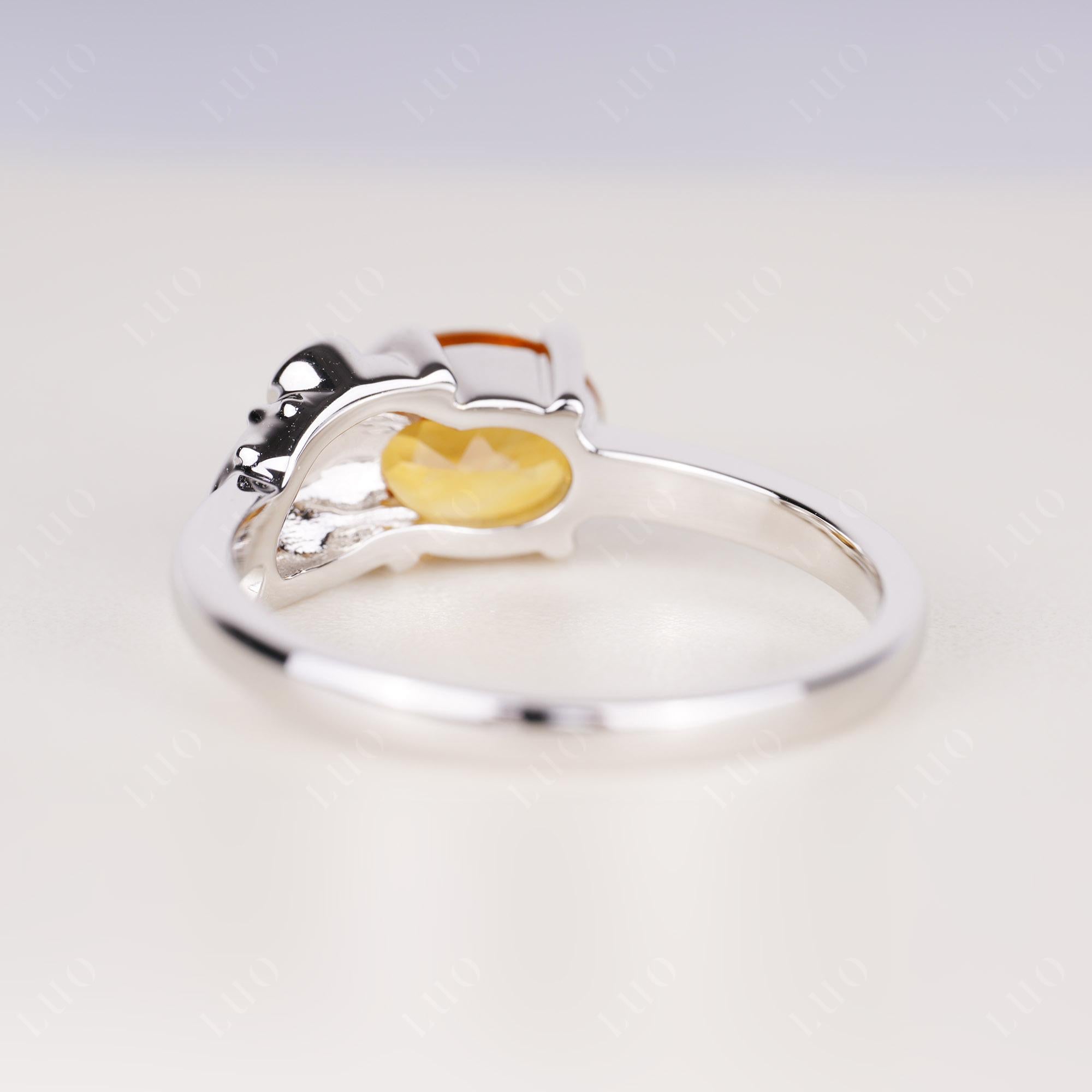 Nature Inspired Toad Citrine Ring - LUO Jewelry 