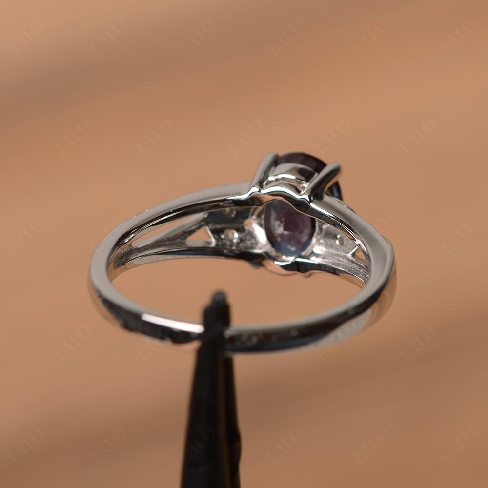 Oval Cut Alexandrite Ring - LUO Jewelry 