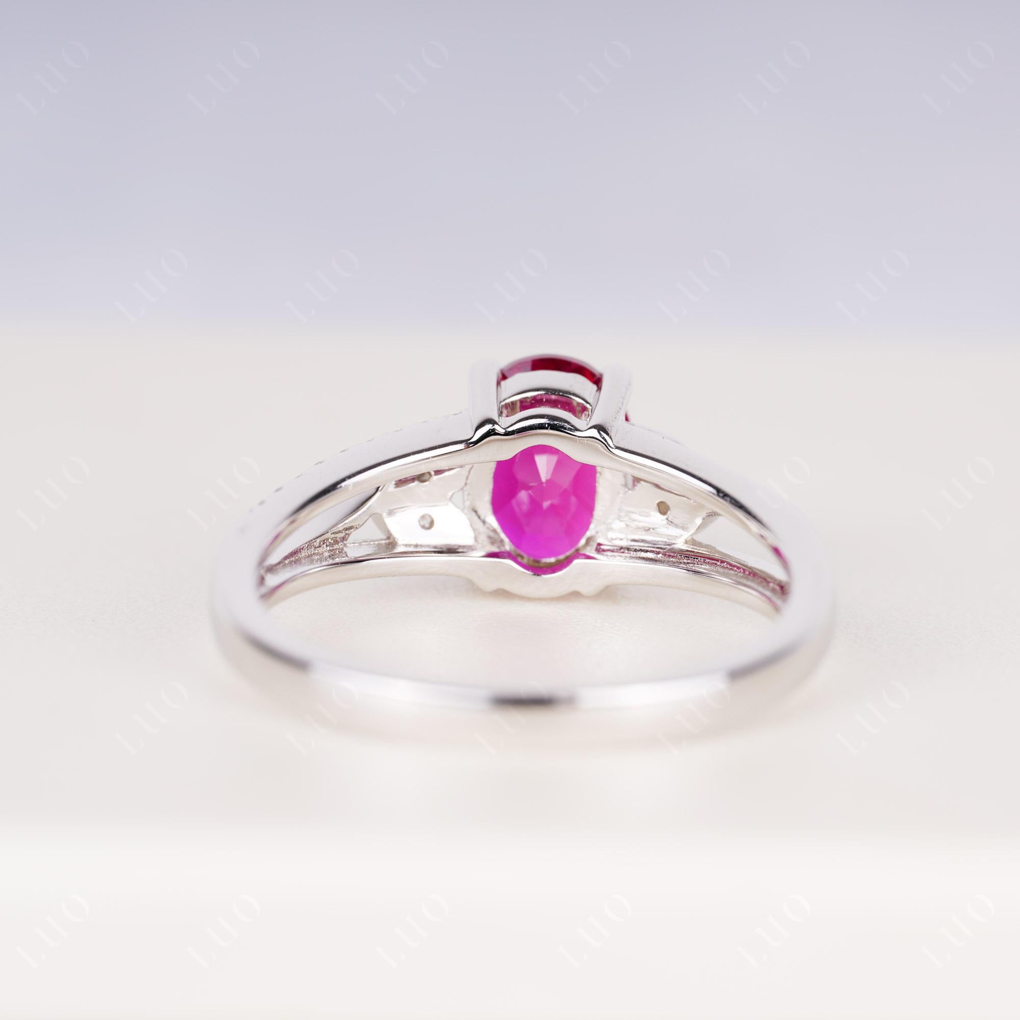 Oval Cut Ruby Ring | LUO Jewelry