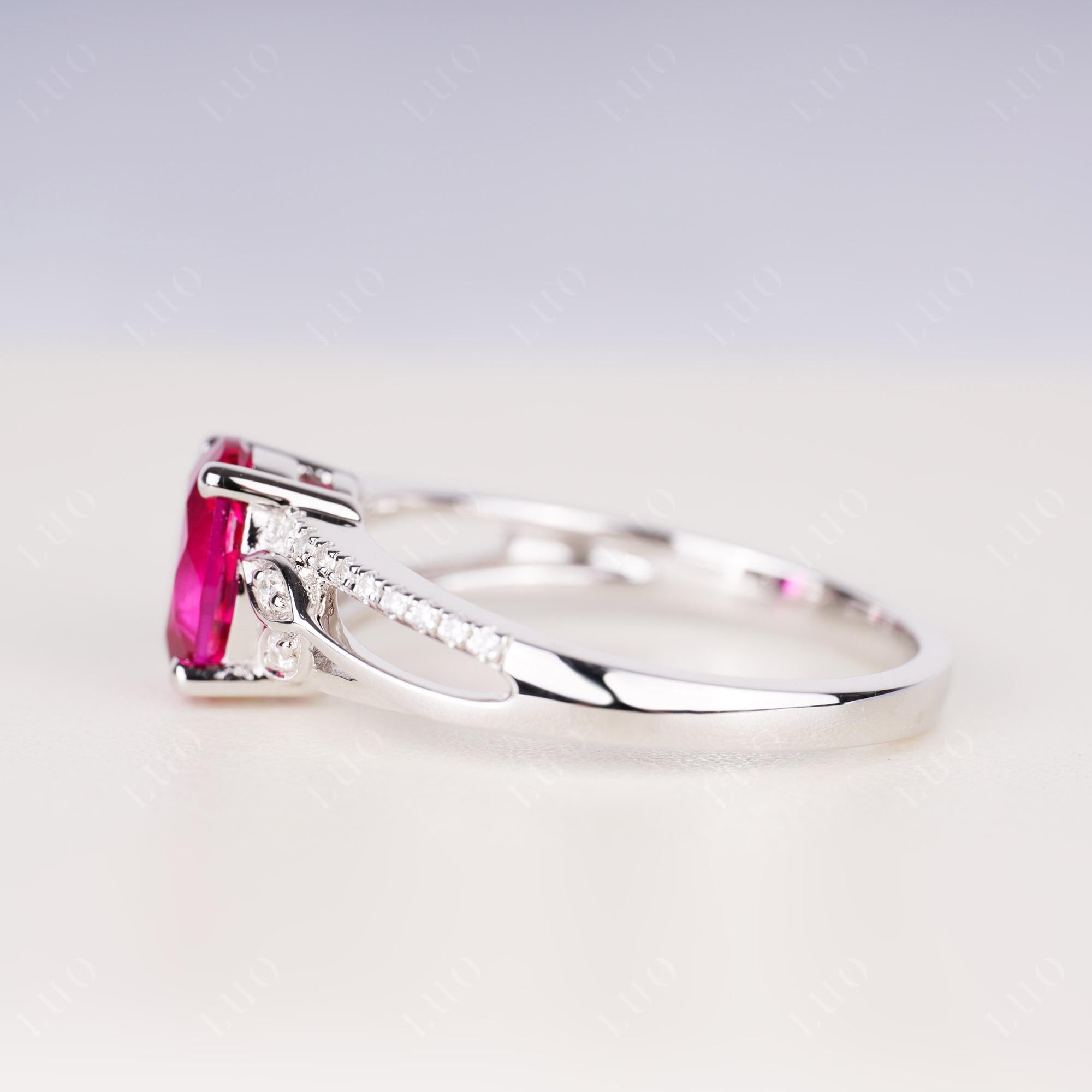 Oval Cut Ruby Ring | LUO Jewelry