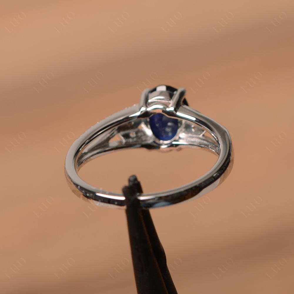 Oval Cut Sapphire Ring - LUO Jewelry 