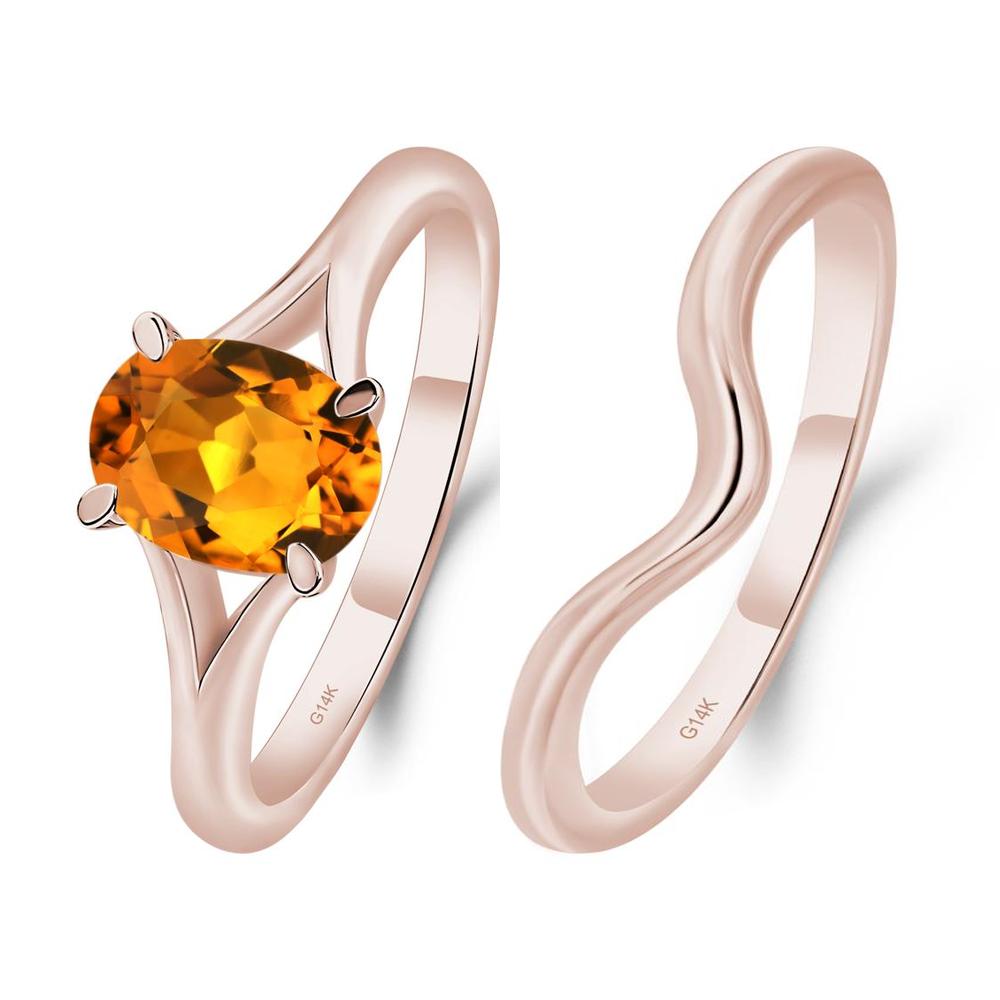 Citrine Solitaire Promise Ring - LUO Jewelry #metal_xxxxx