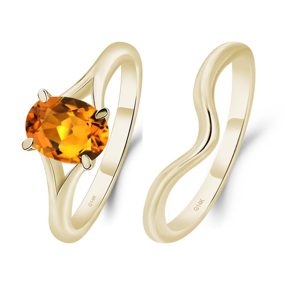 Citrine Solitaire Promise Ring - LUO Jewelry #metal_xxxxx