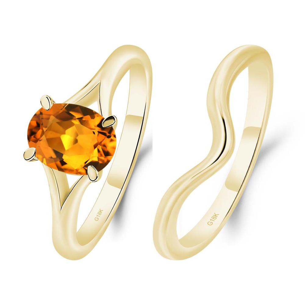 Citrine Solitaire Promise Ring - LUO Jewelry #metal_xxxxx