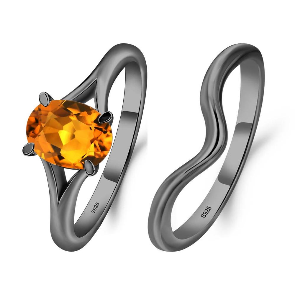 Citrine Solitaire Promise Ring - LUO Jewelry #metal_xxxxx