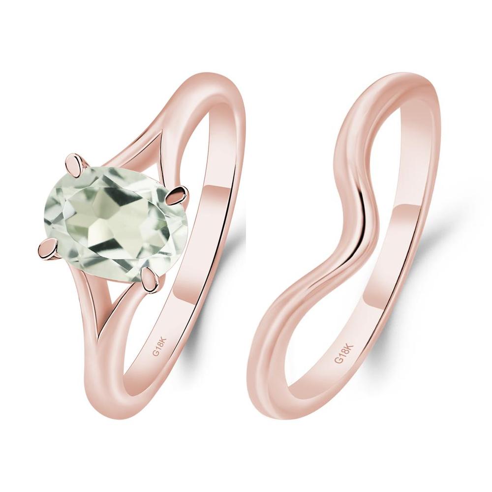 Green Amethyst Solitaire Promise Ring - LUO Jewelry #metal_xxxxx