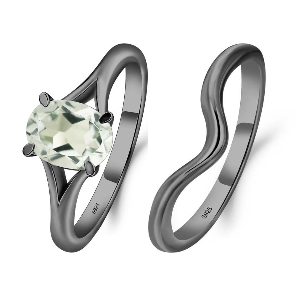 Green Amethyst Solitaire Promise Ring - LUO Jewelry #metal_xxxxx