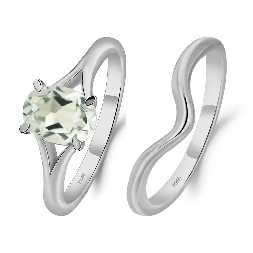 Green Amethyst Solitaire Promise Ring - LUO Jewelry #metal_xxxxx