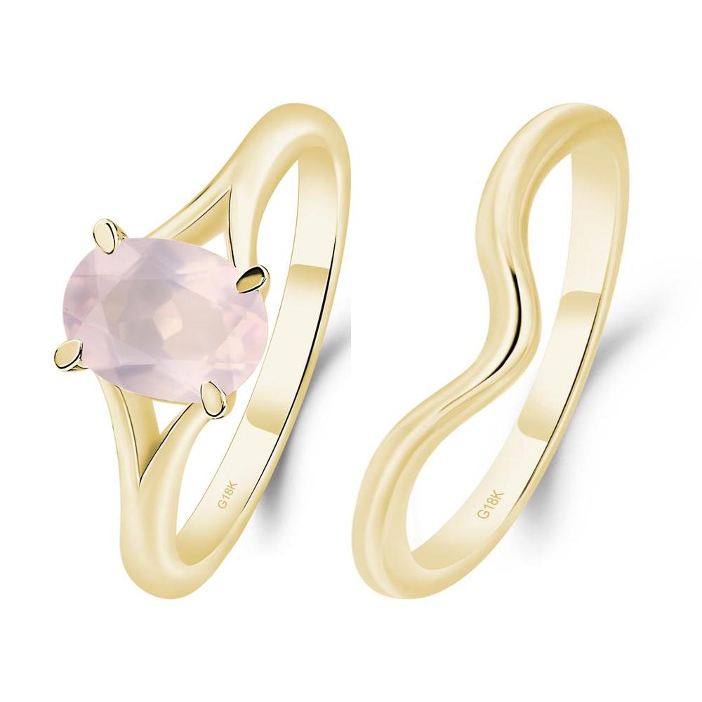 Rose Quartz Solitaire Promise Ring - LUO Jewelry #metal_xxxxx