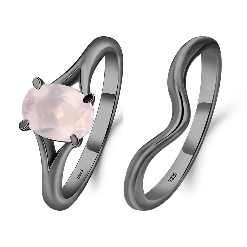 Rose Quartz Solitaire Promise Ring - LUO Jewelry #metal_xxxxx