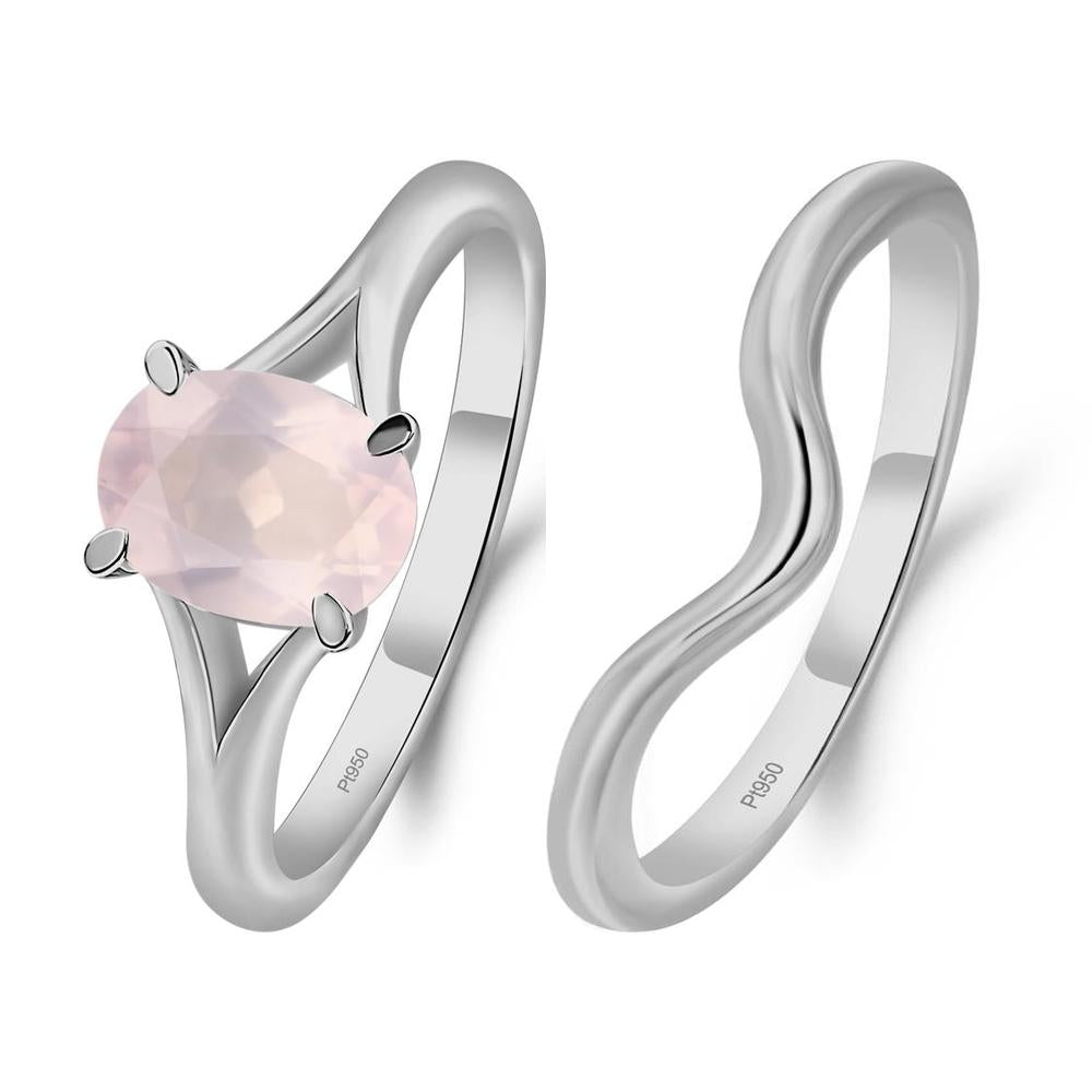 Rose Quartz Solitaire Promise Ring - LUO Jewelry #metal_xxxxx