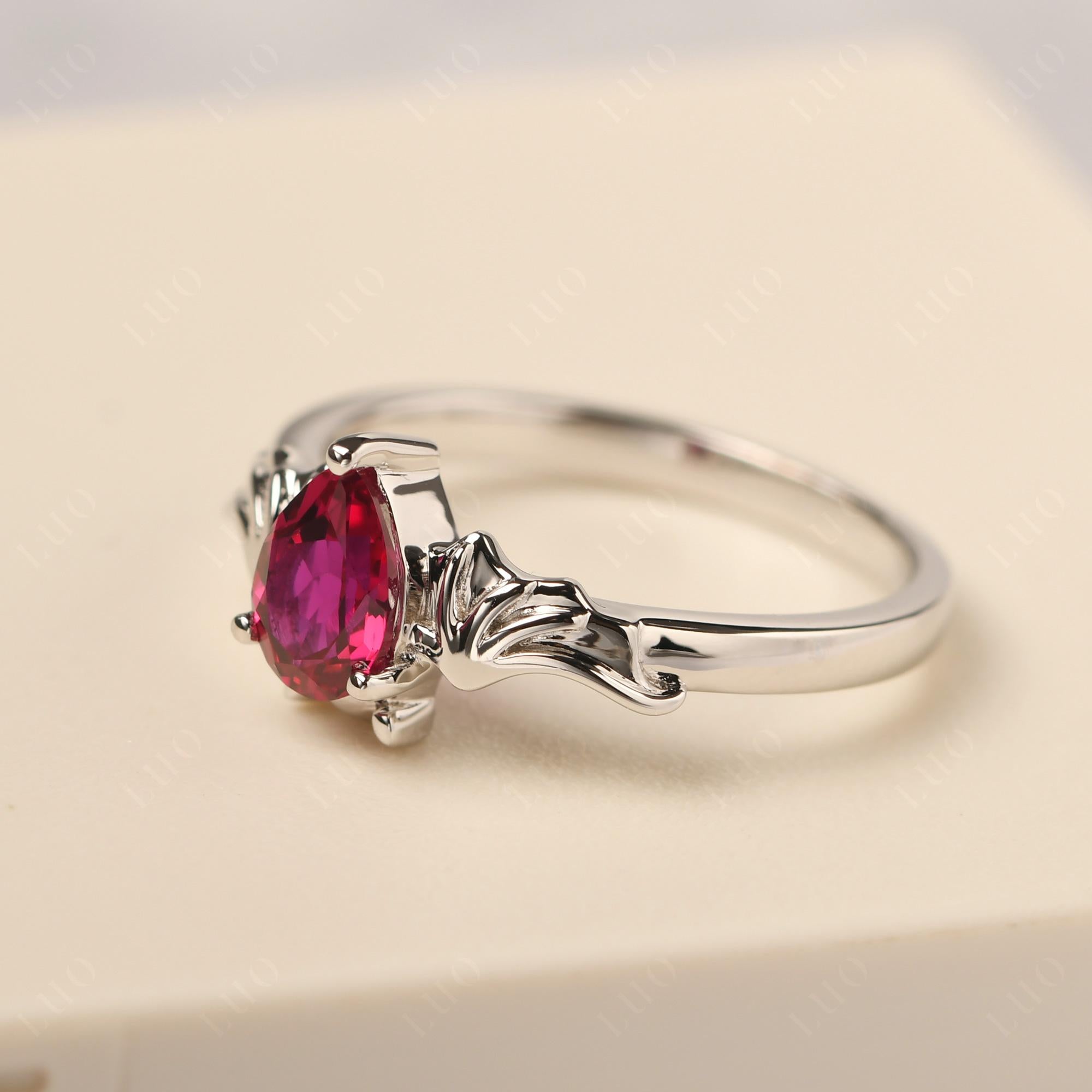 Ruby Bat Ring - LUO Jewelry 