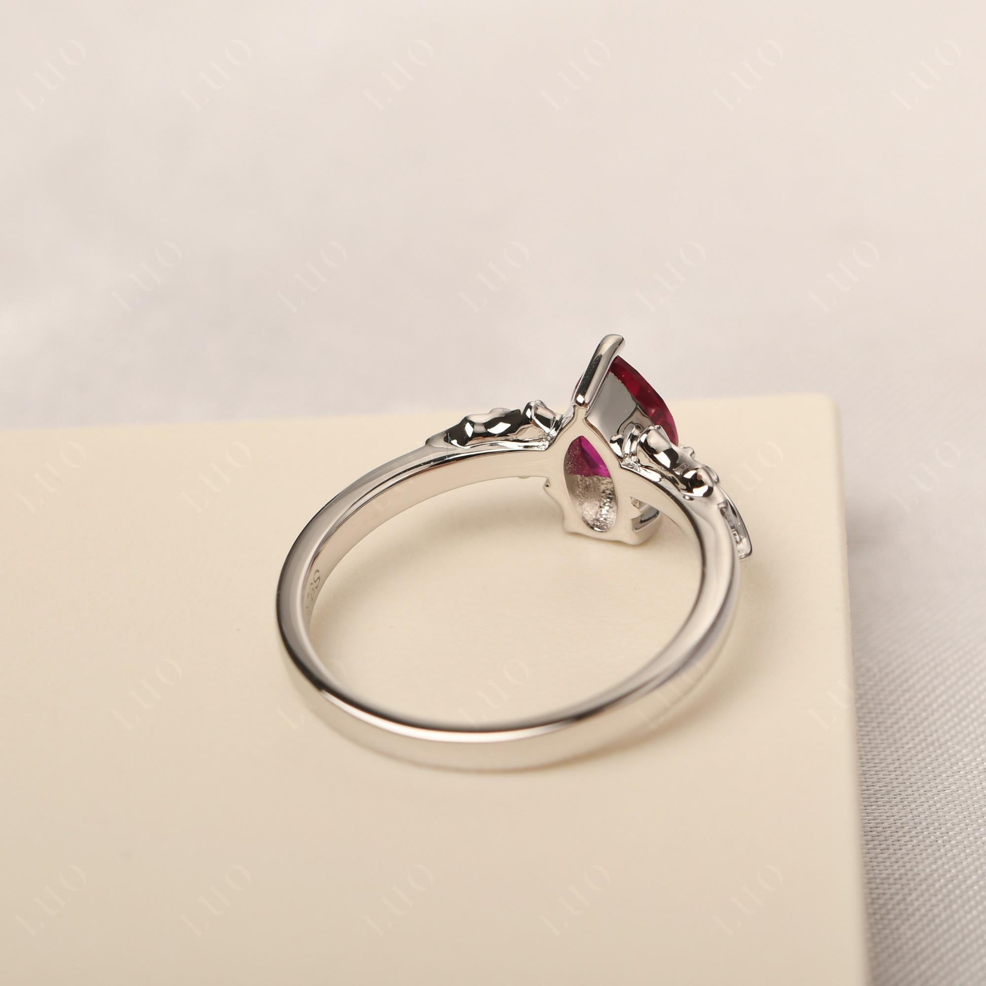 Ruby Bat Ring - LUO Jewelry 