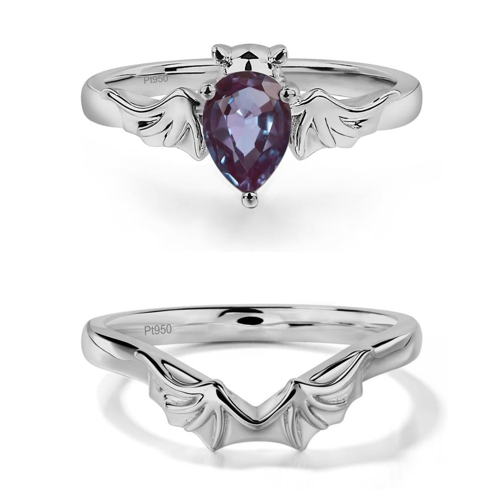 Alexandrite Bat Engagement Ring - LUO Jewelry #metal_xxxxx