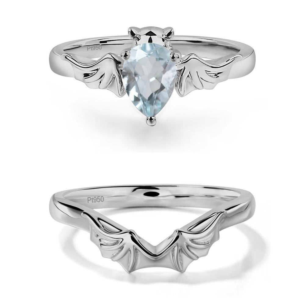 Aquamarine Gothic Promise Ring - LUO Jewelry #metal_xxxxx