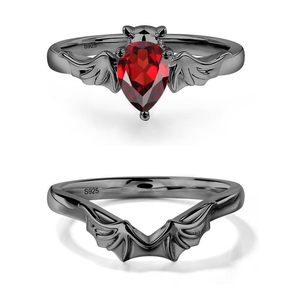 Garnet Bat Ring - LUO Jewelry #metal_xxxxx