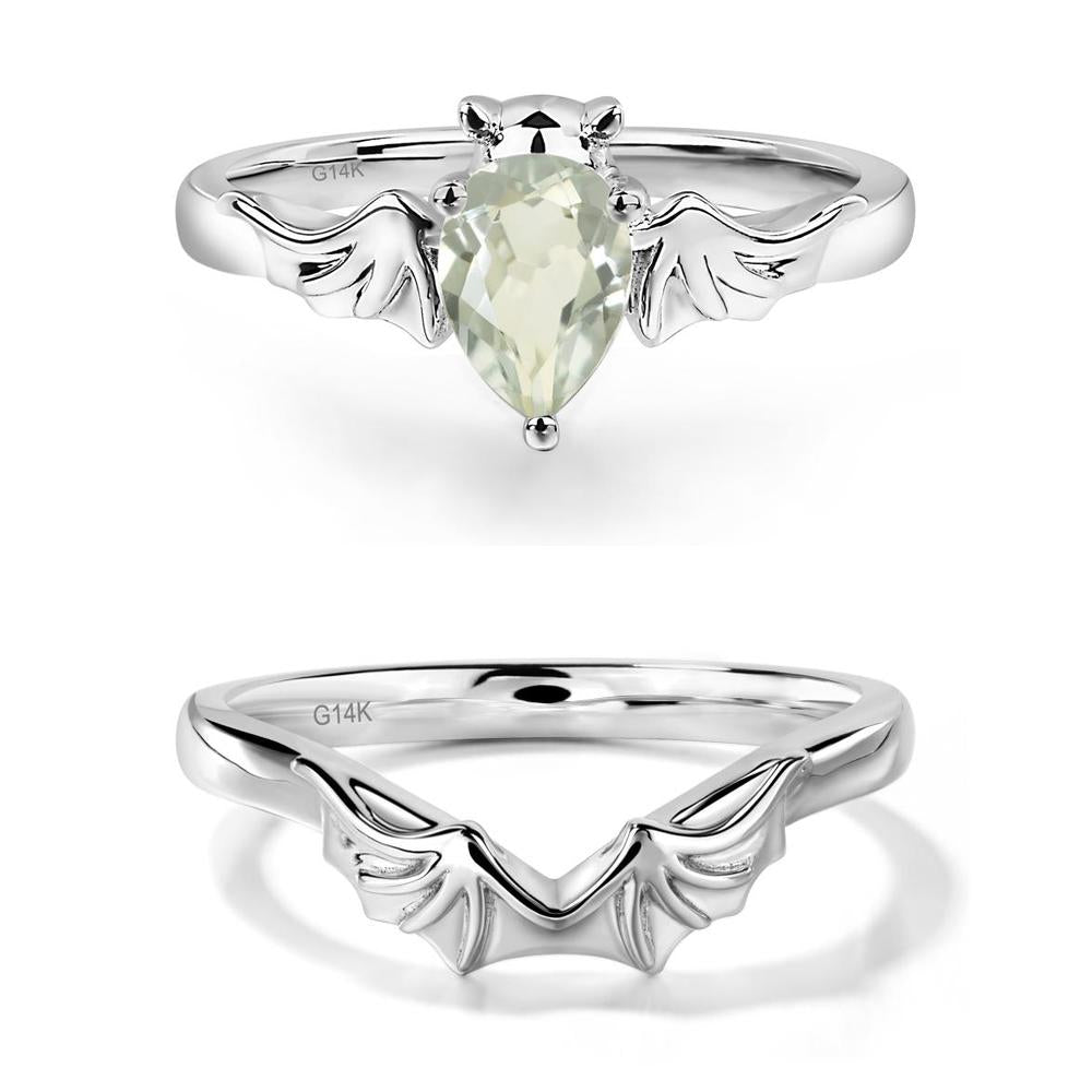 Green Amethyst Gothic Promise Ring - LUO Jewelry #metal_xxxxx