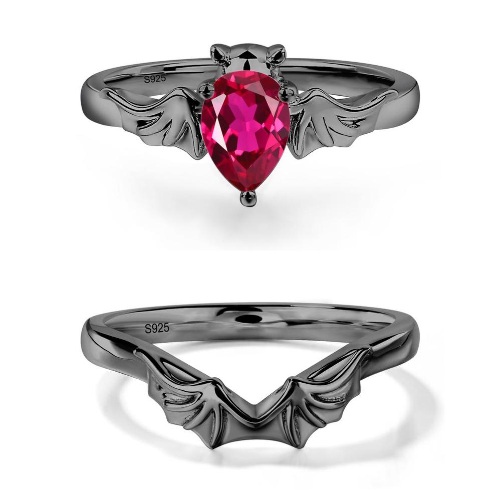 Ruby Bat Ring - LUO Jewelry #metal_xxxxx