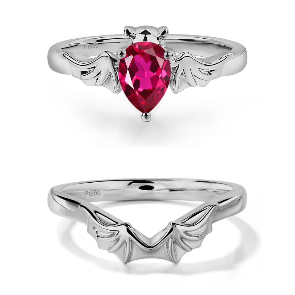 Ruby Bat Ring - LUO Jewelry #metal_xxxxx