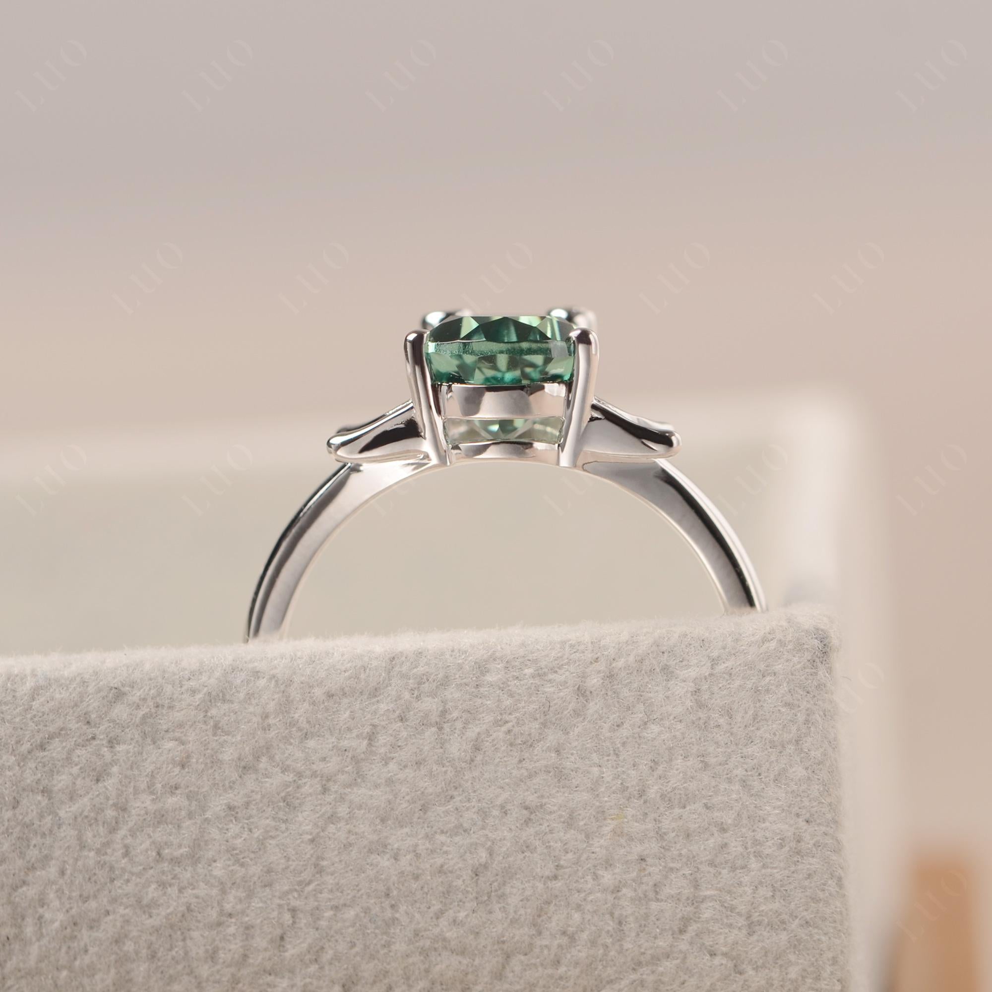 Green Sapphire Frog Ring - LUO Jewelry 