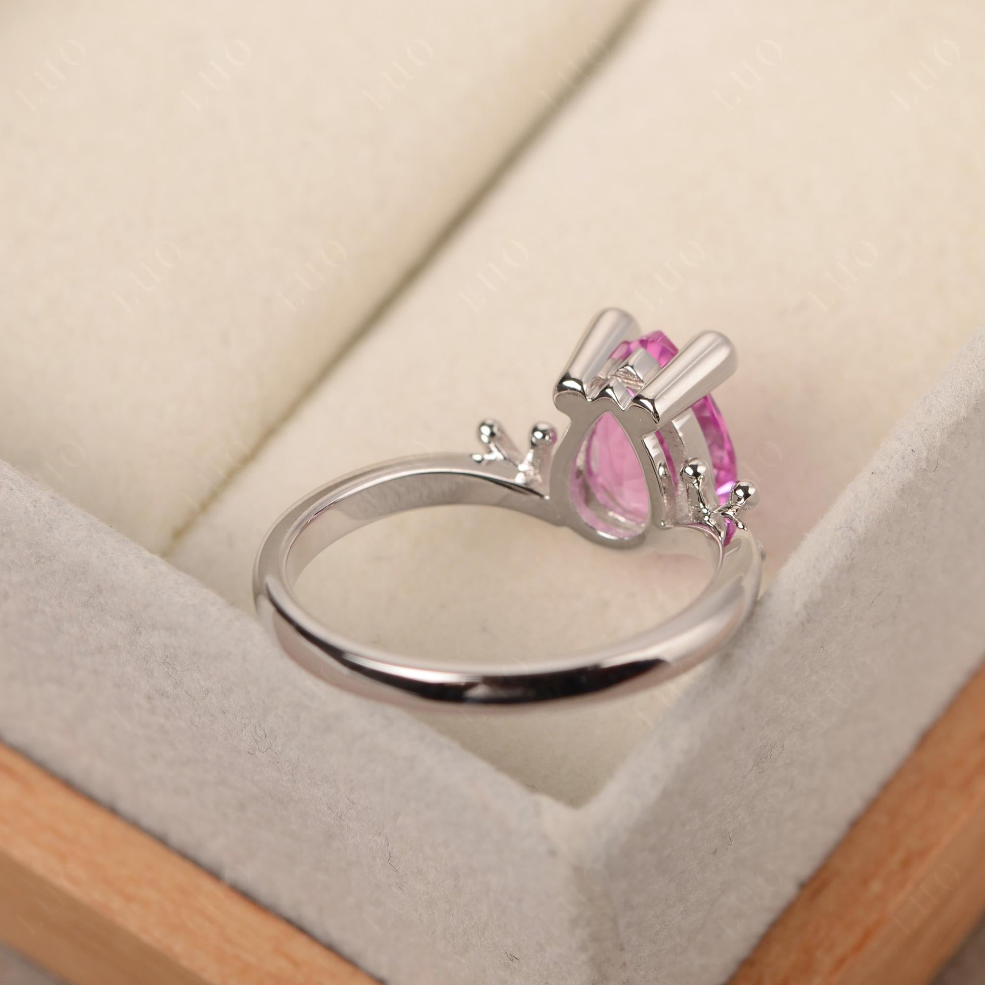 Pink Sapphire Frog Ring - LUO Jewelry 