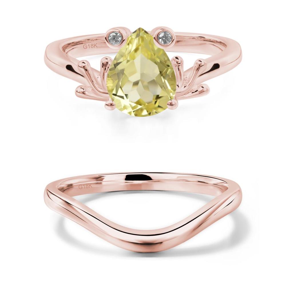 Lemon Quartz Frog Promise Ring - LUO Jewelry #metal_xxxxx