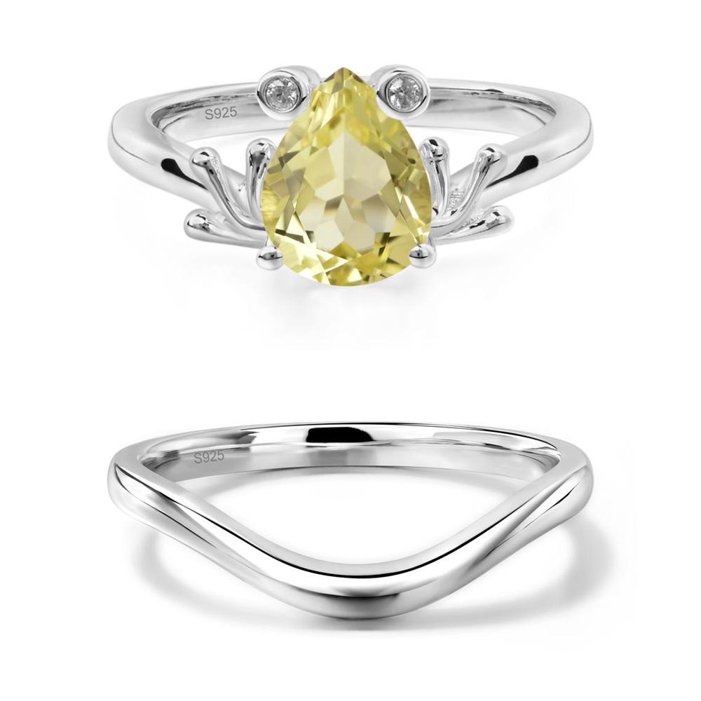 Lemon Quartz Frog Promise Ring - LUO Jewelry #metal_xxxxx