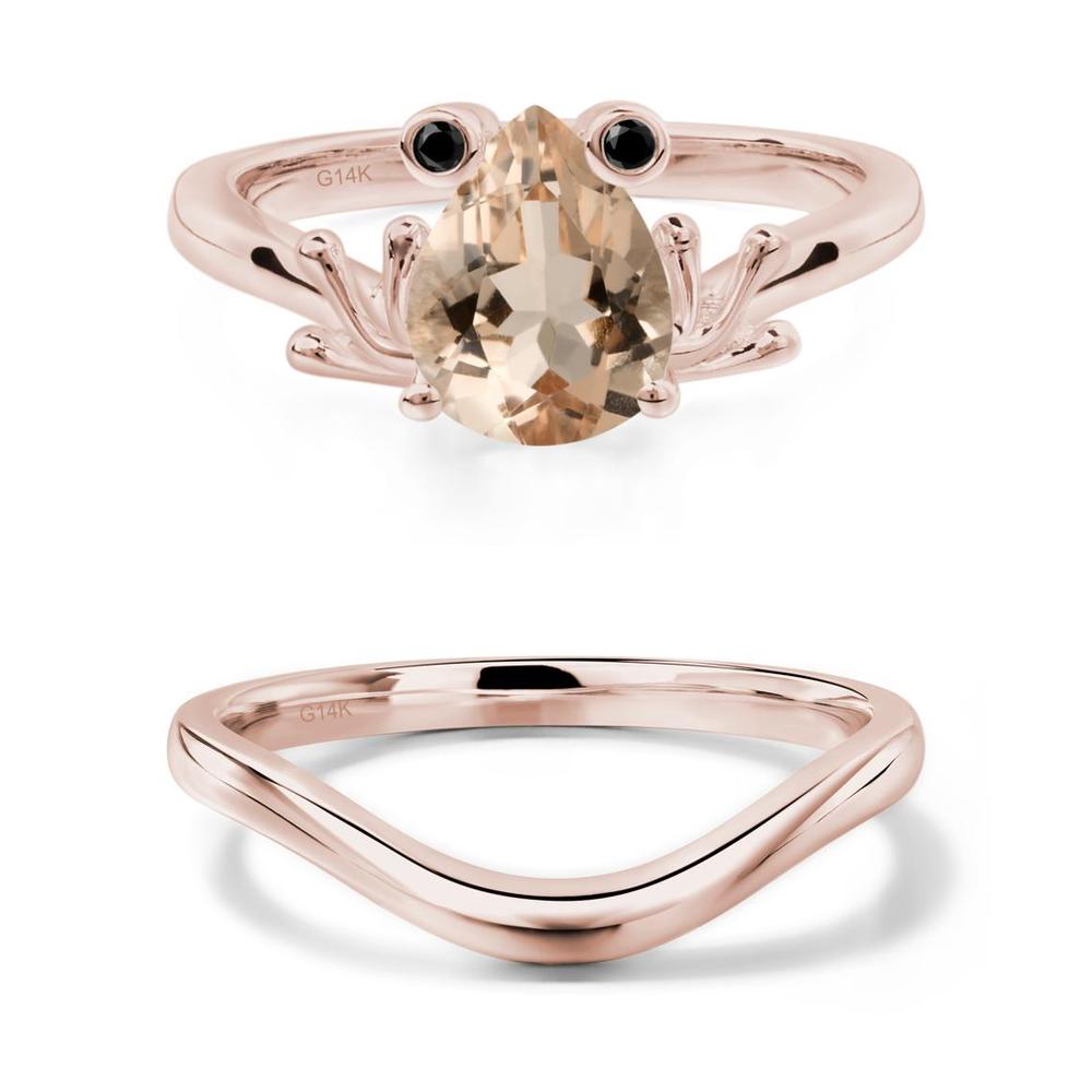 Morganite Frog Ring - LUO Jewelry #metal_xxxxx