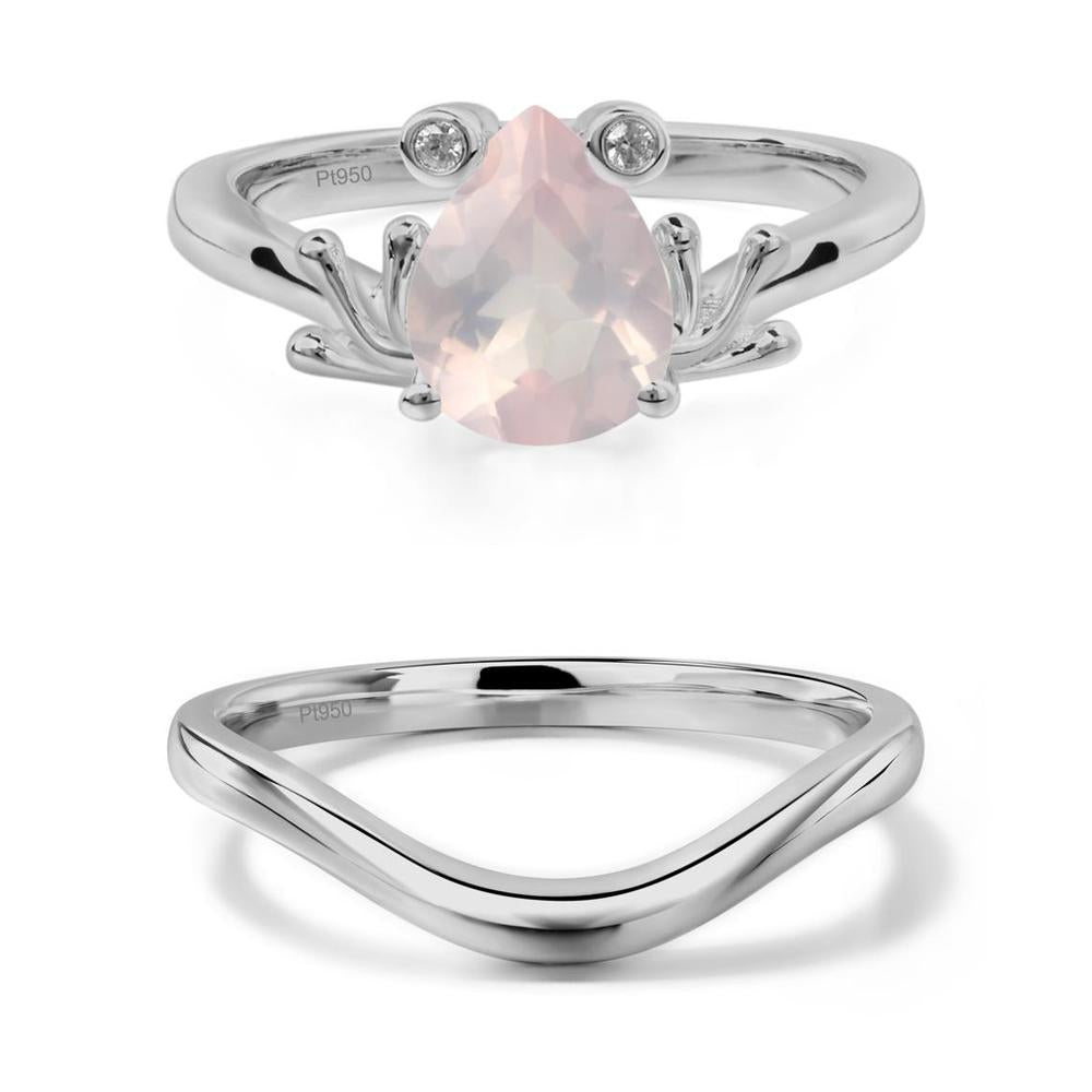 Rose Quartz Frog Engagement Ring - LUO Jewelry #metal_xxxxx