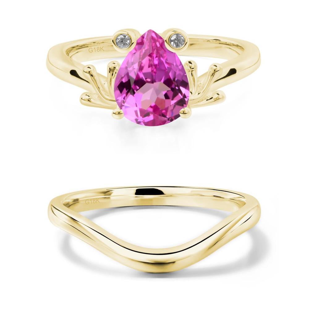 Pink Sapphire Frog Ring - LUO Jewelry #metal_xxxxx